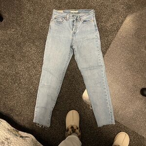 Light Blue Women's Jeans Levi’s wedgie striaght